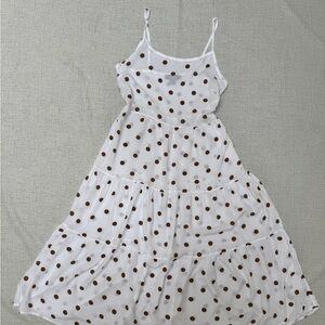 Primark White Polka Dot Dress